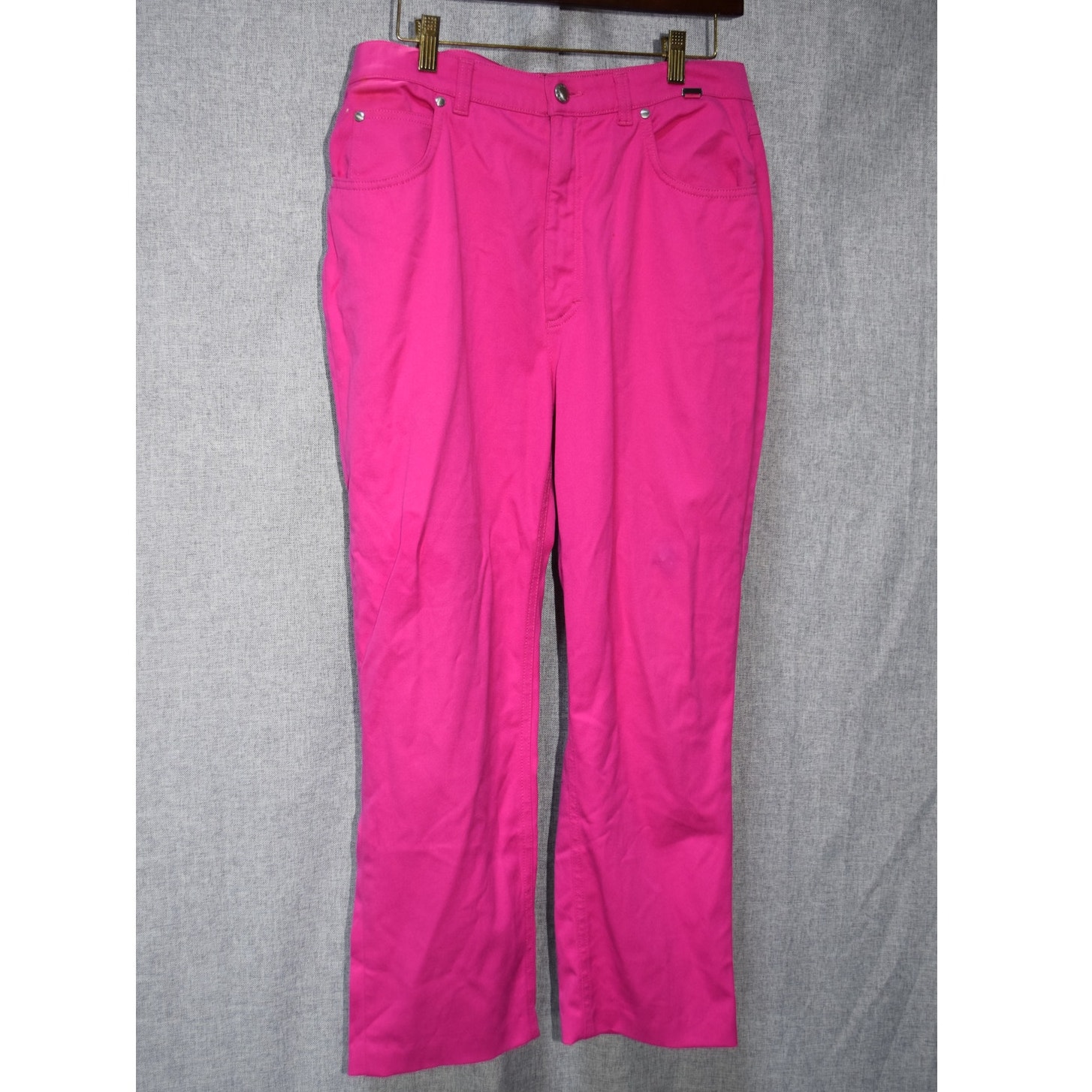 Escada Sport Hot Pink Straight Leg Pants Size 42 (Us 810)